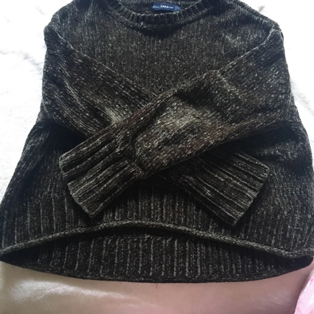 Zara Knit chennile sweater - Picture 2 of 4